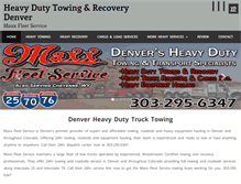 Tablet Screenshot of maxxfleetservice.com